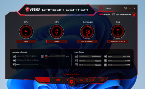 zware prestaties , licht van gewicht : MSI GS65 Stealth Thin Gaming Laptop met 8 GB Nvidia Geforce videokaart , refurbishd - Afbeelding 13