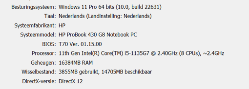 HP Probook 430G8 met Intel Core i5 1135u en 16 GB RAM - Afbeelding 5
