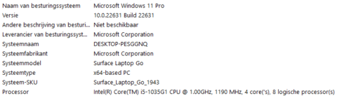 Microsoft Surface Laptop Go met touchscreen en Intel Core i5 1035G1 - refurbishd - Afbeelding 6