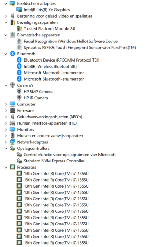 HP Elitebook 860G10 , Intel Core i7 1355U , 32 GB RAM , 512 GB SSD , garantie 10-2026 - Afbeelding 4