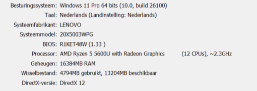Lenovo Thinkpad L14 G2 , Ryzen 5 5600u ( 12 CPU ) , 16 GB RAM , 512 GB SSD , Vega videokaart @ 1 GB - Afbeelding 6
